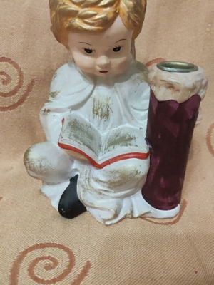 Angel candle holder used, very good condition
