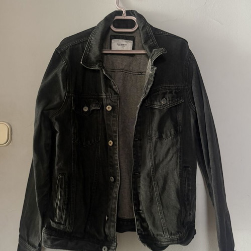 Denim jacket Pull & Bear black, like new, size L