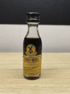 Fernet Branca miniature bottle 20ml sealed, like new, Italian