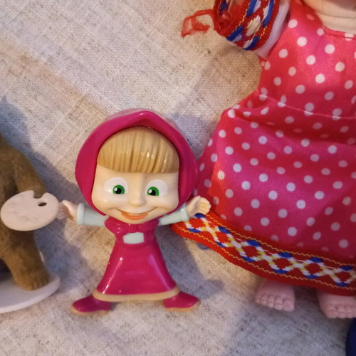Masha and the Bear used, pack of 5 figures