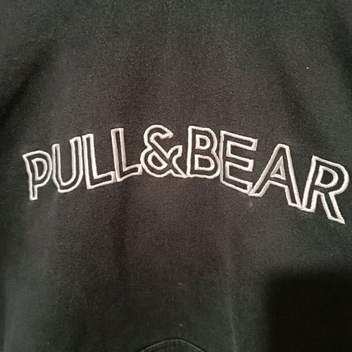 Pull&Bear black hoodie like new with drawstrings, size S