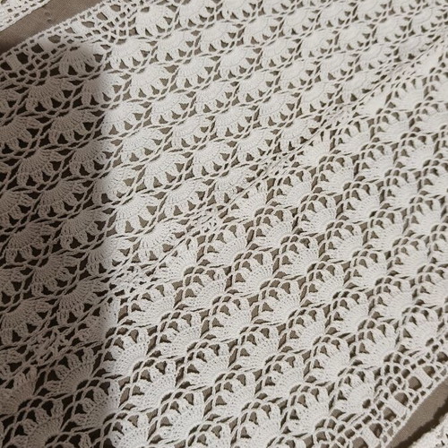 Set of 2 pairs handmade lace for pillowcases new