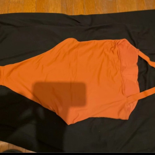 Zara one-piece swimsuit like new, size small, orange