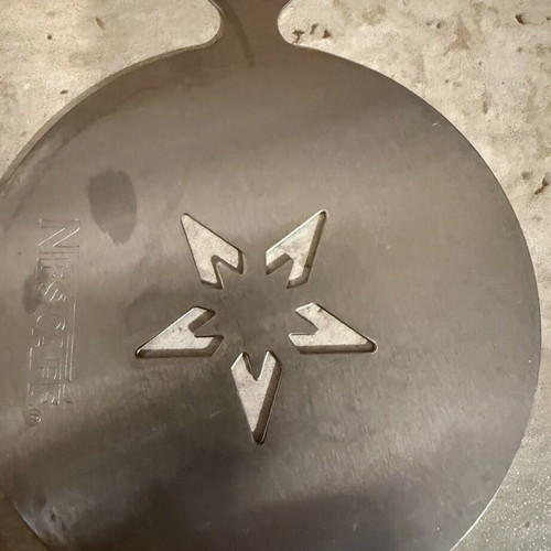Set of 4 Metal Coffee Stencils like new, stainless steel