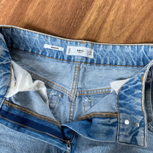 Mango mini denim skirt like new, blue, size XS