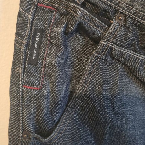 Dolce & Gabbana Archive Biker Denim Pants like new, blue, size L