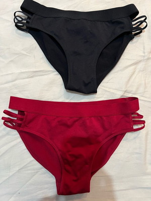 Oysho εσώρουχα XS καινούργια, 2 τμχ κόκκινο και μαύρο