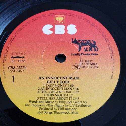 Billy Joel An Innocent Man LP used, pop