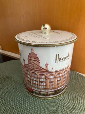 Harrods κουτί για μπισκότα σαν καινούργιο, μεταλλικό