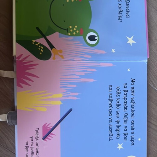 Goodnight Frog Children's Book with Magic Flashlight, like new