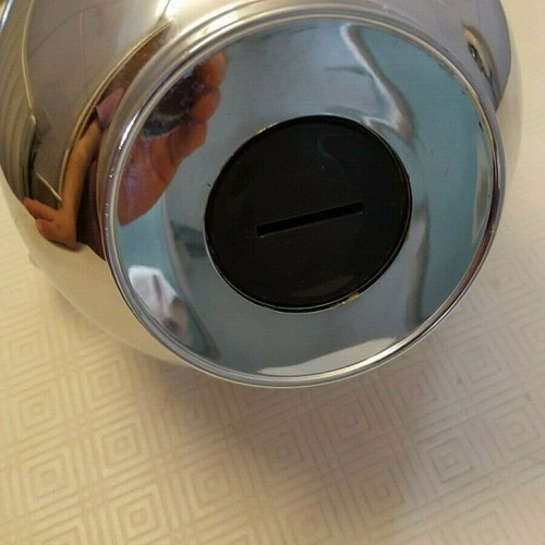 Thermos jug used from the 80s, chrome plated
