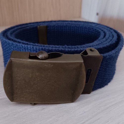 Blue fabric belt type aviation used, 105 cm length