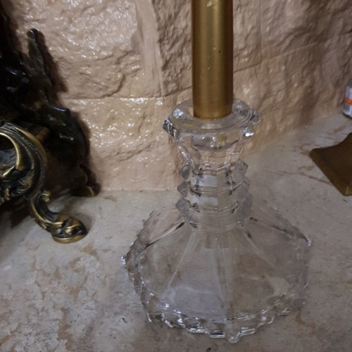 Crystal candlestick new, set of 2
