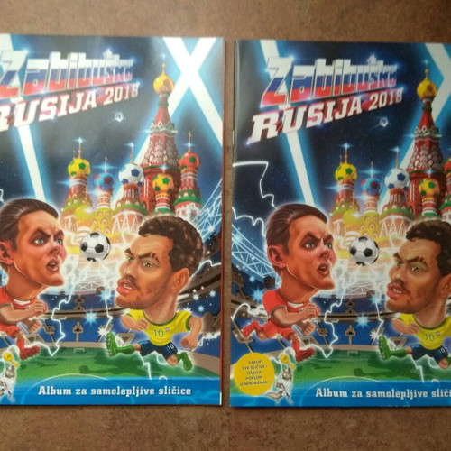 Zabibuska Rusija 2018 sticker album and sticker set new