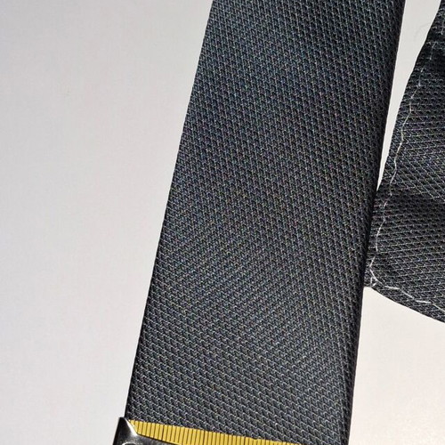 Federico tie with pocket square new, gray graphite