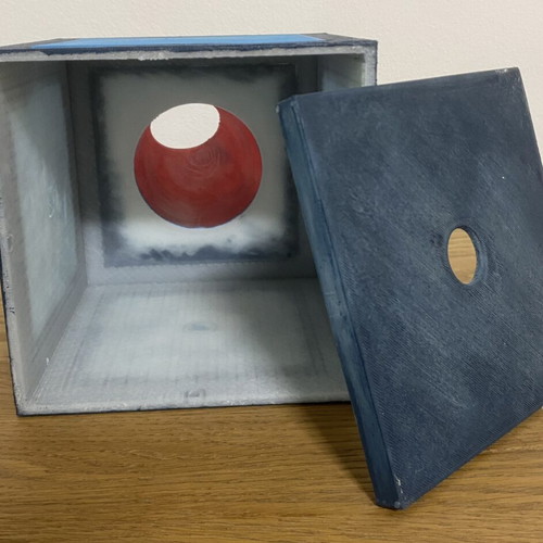 3D printed Scrooge McDuck treasure safe piggy bank hand-painted