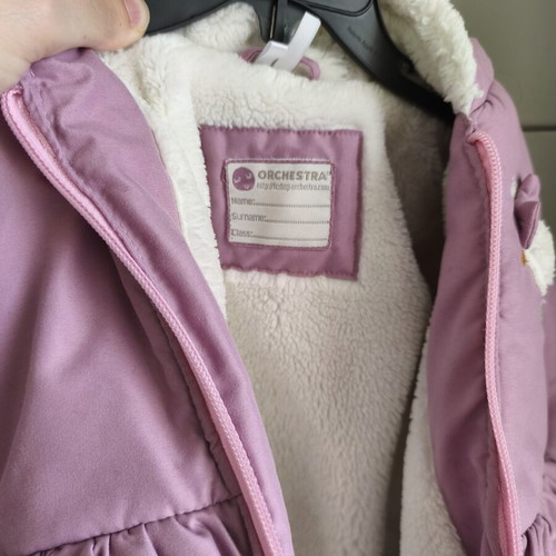Orchestra baby jacket like new, warm with hood, 12 months, 74cm