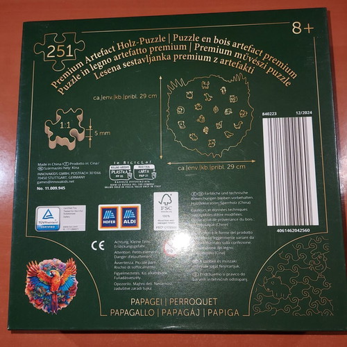 Innovakids Parrot wooden puzzle 251 pieces