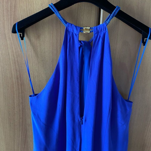 Lola cocktail dress blue new, size L