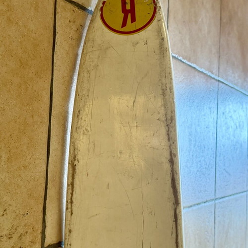 Reflex Mono 64 wooden water ski slalom board, 60s vintage