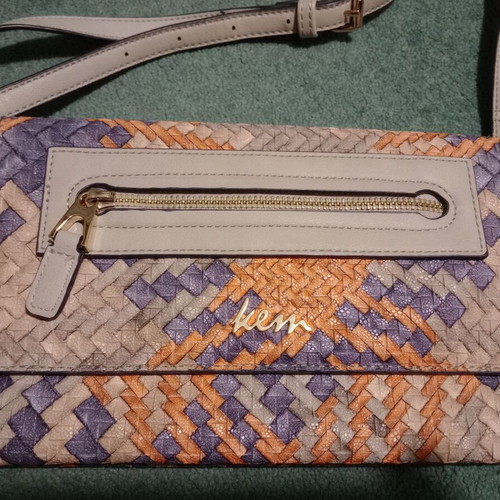 KEM envelope bag like new, crossbody, gray multicolor
