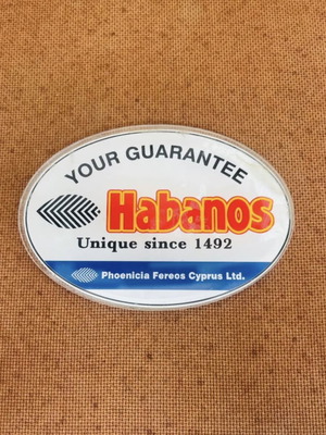 Plexiglass Habanos Sign Used Collectible 14x10 cm Phoenicia Fereos Cyprus