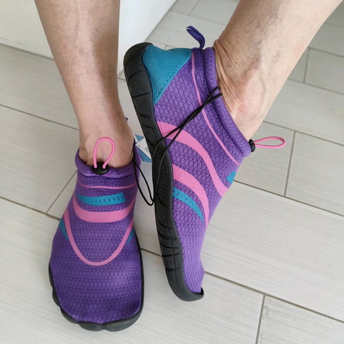 Women's beach shoes new, size 37, purple and pink