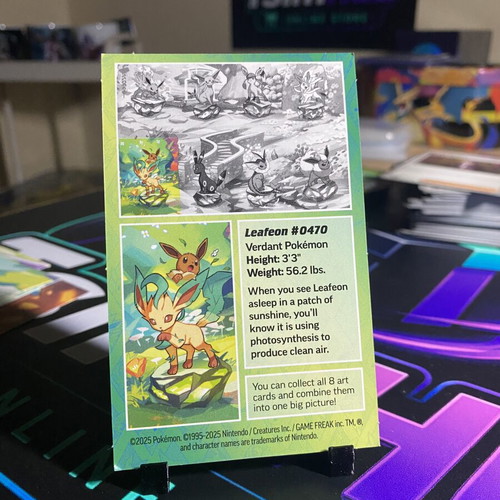 Leafeon Pokemon card like new