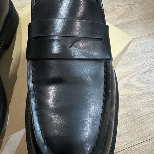 Zara men's shoes size 40, black loafers