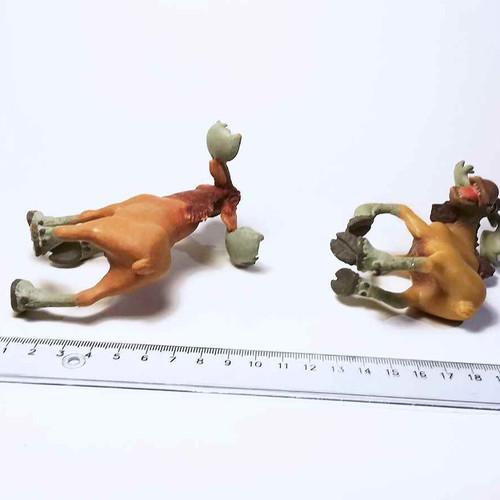 Genuine plastic Rutt and Tuke figures used, Brother Bear Disney, pack of 2
