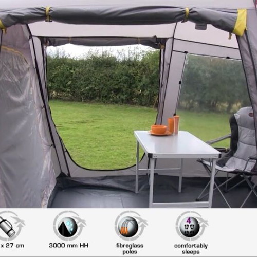 Easy Camp Wilmington Twin tent used, 6-8 person, 2 rooms