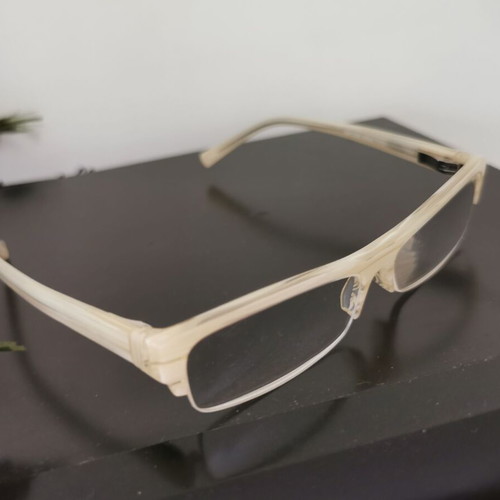 Glasses for diopter new, ecru white color