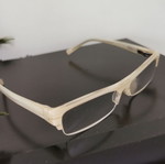 Glasses for diopter new, ecru white color