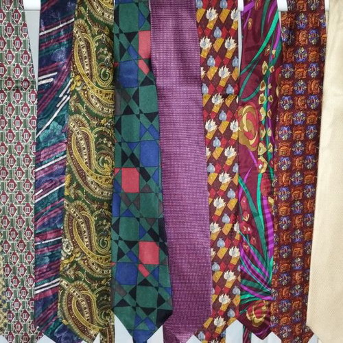 Silk ties used, pack of 20, multicolored