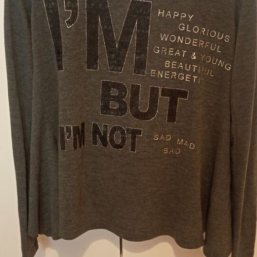 Paranoia blouse gray like new, size 5XL