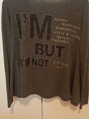 Paranoia blouse gray like new, size 5XL