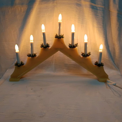 Christmas candlestick with 7 candles new