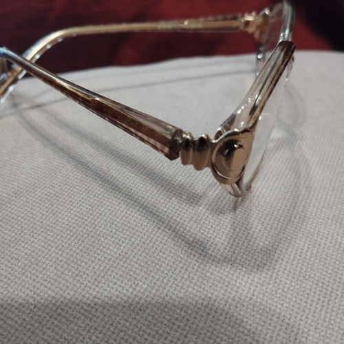 Optex Vintage Women's Eyeglass Frame New Transparent Honey