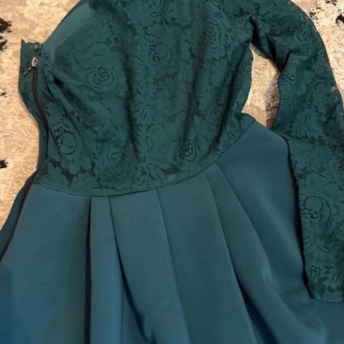 Dress size M like new, blue and green
