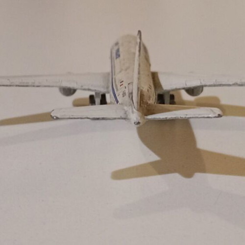 Vintage metal Airbus A300B model airplane Air France used