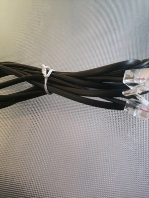 Telephone extension cable 2.15m new, black