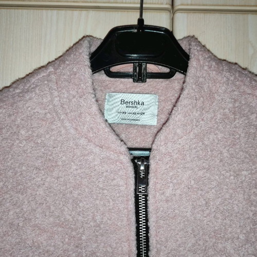 Bouclé outerwear used, pink, size XS