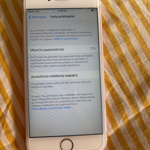 iPhone 6s used with cracked screen, pink, 16GB
