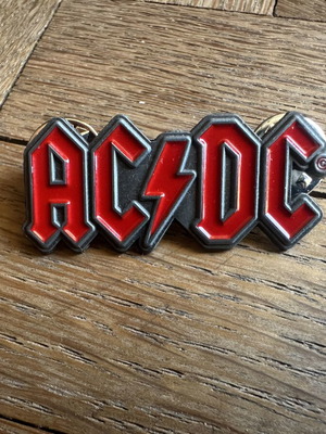 AC DC pin badge