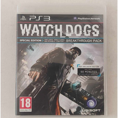 Watch Dogs Special Edition PS3 like new