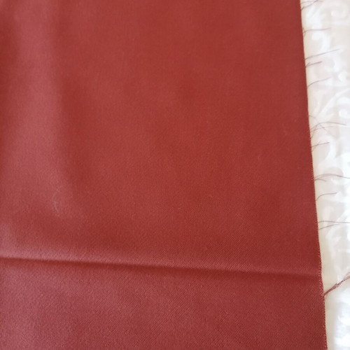 Luciano Soprani 100% wool fabric dark brick color, new, 120x150 cm