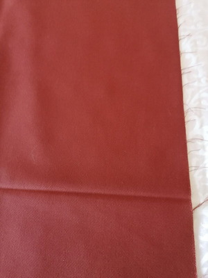 Luciano Soprani 100% wool fabric dark brick color, new, 120x150 cm