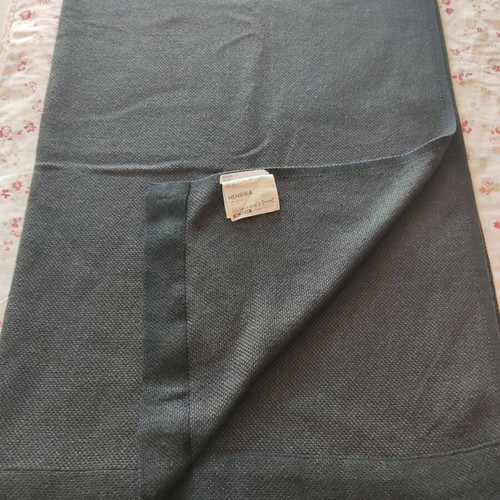 IKEA throw used, anthracite with knitted pattern 180x120 cm