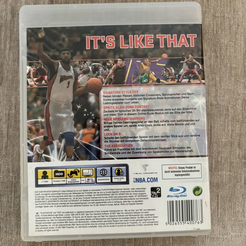 NBA 2K8 PlayStation 3 game used, complete