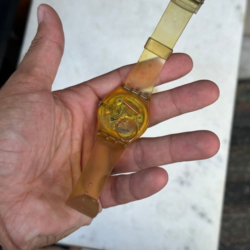 Swatch Jelly Fish GK100 1985 watch used, working, needs repair